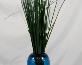 1043 - Vase w/ Faux Greenery 22"