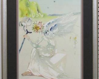 9063 - LOVES PROMISE GICLEE BY SALVADOR DALI 22 X 27.5