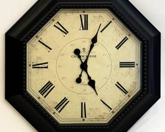 1185 - Wall Clock 30x30 You are buying a used as-is electric/electronic item. We do not guarantee all components are present, and if it is not expressly stated, it is untested.
