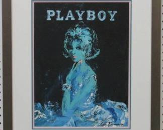 9065 - PLAYBOY COVER GICLEE BY LEROY NEIMAN 21.5 X 26