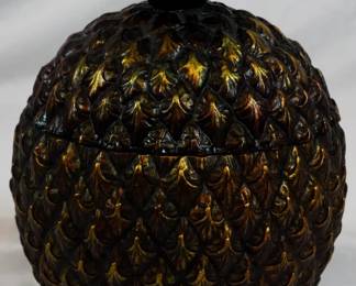 839 - Decorative Pineapple Box 9"
