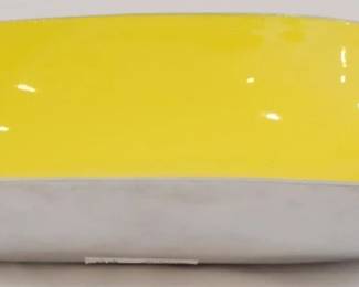 705 - Yellow Leaf Bowl - 3" x 19" x 8"