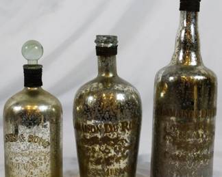 846 - 3 Iridescent Bottles 15"