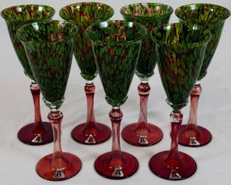 1019 - 7 Czechoslovakian Stems 9"