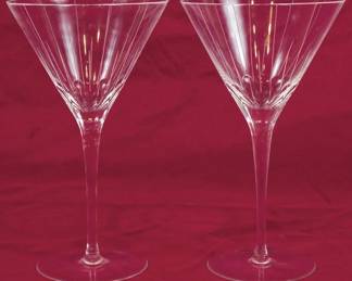 1322 - 2 Glass Stems 8"