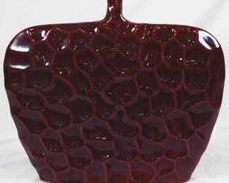 978 - Red Bottle Vase 12"