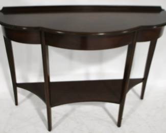 123 - Alden Parkes Curved console table 32 x 44 x 16