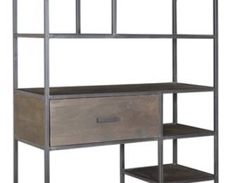 110 - Coast to Coast Ancia Amoke Metal Bookcase 6 Shelf 70 x 42 x 16