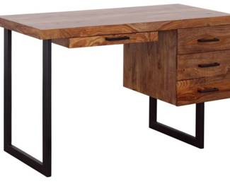 75 - Coast to Coast Sunny Rustic Desk Solid Wood 4 Drawers 30 x 50 x 22