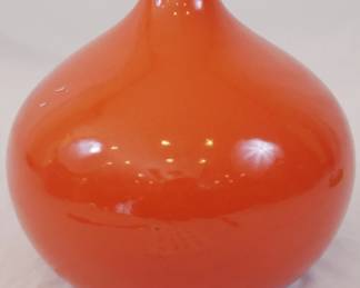 694 - Orange Vase - 8" Tall