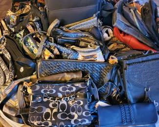 lot and lots of purses this is just a partial picture