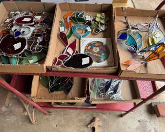 LOTS of small stained glass