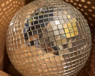 large awesome disco ball, not plastic