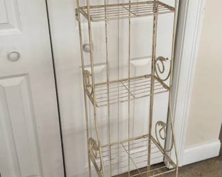 Four Tier Rustic Metal Rack