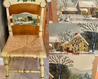 1988 Home For The Holidays Hitchcock Chair 308/2000 M Morgan