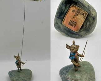 Malcolm Moran Gumps Bronze Piglet Rare Winnie Pooh