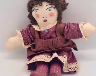 Signed Handmade Primitive Doll