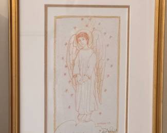Angel 2019 Archival Print Signed By Tomie de Paola