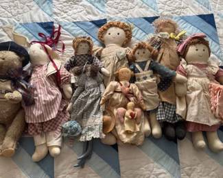 Grouping Of Cloth Dolls