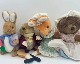 (4) Vintage Eden Stuffed Animals