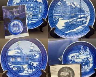 "Christmas at Amagertorv" & (3) 2000s Royal Copenhagen Plates
2002 Royal Copenhagen Plate, "Winter In The Forest" with box
2005 Royal Copenhagen “Hans Christian Andersen House” Christmas Plate
2007 Royal Copenhagen Christmas Plate, "Christmas in Nyhavn"
2009 Royal Copenhagen Annual Christmas Plate "Christmas at Amagertorv" 
7" diameter no chips or cracks 
SHIPPING -
MINIMUM HANDLING FEE $9.00