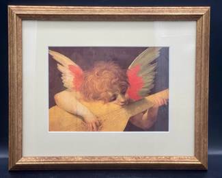 Angel Playing The Lute By Rosso Fiorentio Print