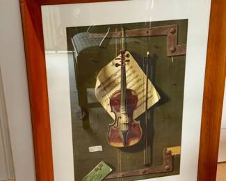The Old Violin By William Michael Hartnett Print