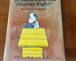Charles M Schulz - Snoopy And “It Was A Dark And Stormy Night”