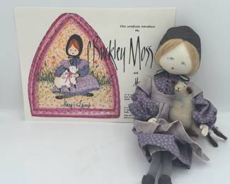 P. Buckley Moss 730/1,000 Mary’s Lamb Doll W Certificate