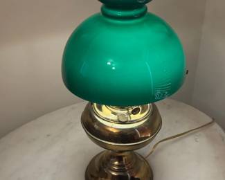 Bradley Hubbard Electrified Kerosene Student Lamp