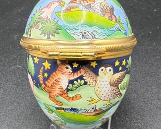 Halcyon Days Enamels Trinket Box Easter Egg