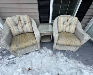 Patio Set - (2) Chairs And A Table