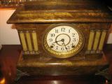 1920's Seth Thomas Faux Marbled with Celloid Column Detailed/Works,
Chimes.