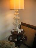 Italian Triple Layer Alabaster Hand Carved Lamp
