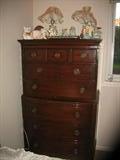 1920's Solid Mahogany Gentelman's Chest.