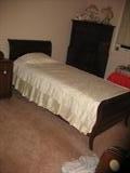 1920's Mahogany Twin Sleigh Bed.
