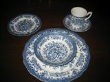Royal Staffordshire England,Blue Floral Dinnerware
