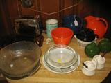 Vintage Kitche, Ball Jugs,Pottery, Glass Baking Ware