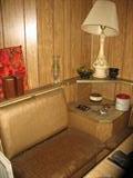50's Bench Style Seats, With Pull out Storage.Middle Table also with storage.