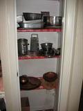 Plenty of bake ware, trays, sifters..etc!