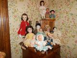 Vintage/Antique Dolls.
American Character, China Dolls,
Oriental Compisiton