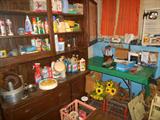 This might of been a built in .Large Vintage Cabinet/Hutch
Original Hardware/Glass