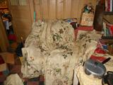 6 Panel's Bark Cloth Freshly Cleaned From Aragon Cleaners 3/3/1946!!