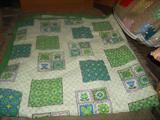 Vintage Green Patchwork Quilt