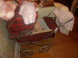 1950's Plaid Doll Buggy