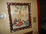 Stan David Print.In BEAUTIFUL Mahogany Fret Work Frame (2)