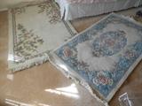 Rug on left: Made in India 100% Wool,Made by Surya Carret
Style is "Spring Garden"