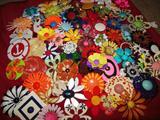 FUN FUN..Enamel Flowers PINS!!!