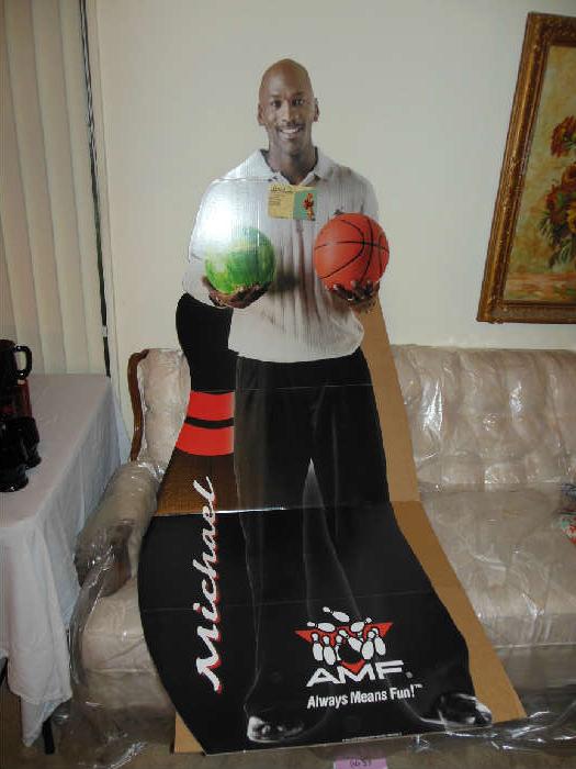 Michael Jordan Cut Out Cardboard, for Bowling (2)