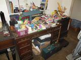 Office Items..Vintage & New
Sligh Mahogany Desk